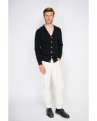 Cardigan Charlotte en Cachemire & Soie noir