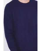 Pull col rond blackberry bleu nuit