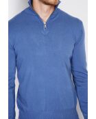 Pull en Cachemire mélangé Mina bleu jeans