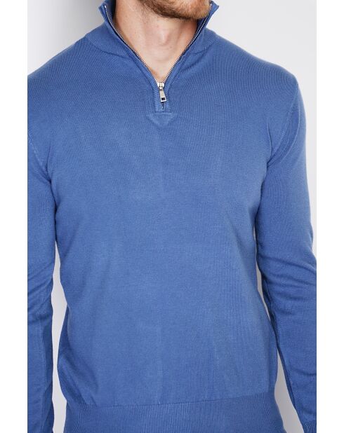 Pull en Cachemire mélangé Mina bleu jeans