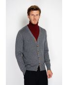 Cardigan Charlotte en Cachemire & Soie loup