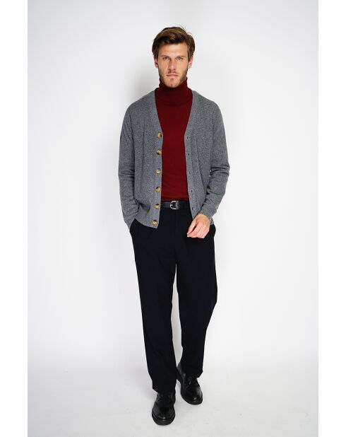 Cardigan Charlotte en Cachemire & Soie loup