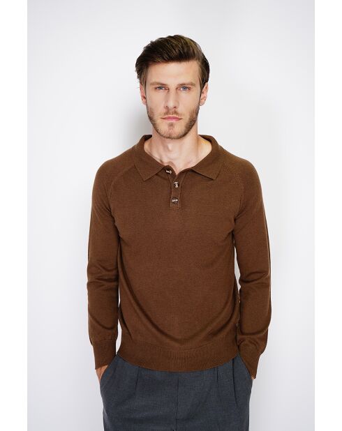 Pull en Cachemire mélangé Via marron
