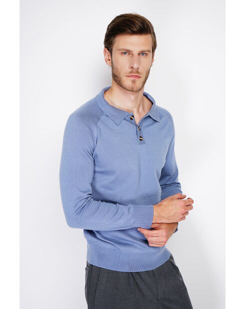 Pull en Cachemire mélangé Via bleu jeans