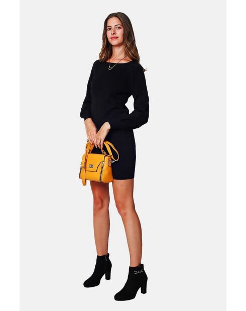 Robe en Cachemire mélangé Rosie noire
