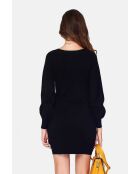 Robe en Cachemire mélangé Rosie noire