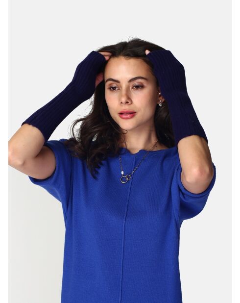 Guanti blu notte Estelle