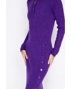 Robe en Cachemire mélangé Nina violette