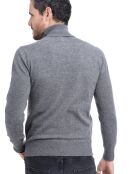 Pull en Cachemire & Soie mélangés gris