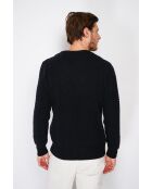 Pull col rond blackberry noir