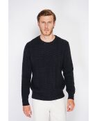 Pull col rond blackberry noir