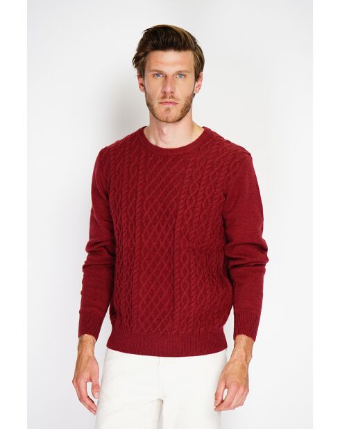 Pull Amandio en Cachemire mélangé bordeaux