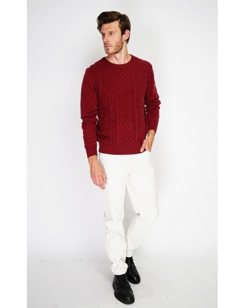 Pull Amandio en Cachemire mélangé bordeaux
