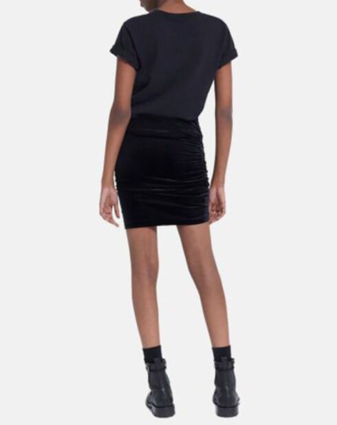 Jupe en Velours paillette noire