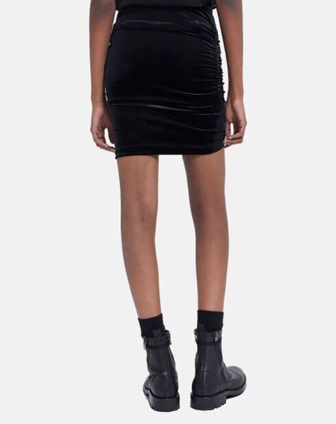 Jupe en Velours paillette noire