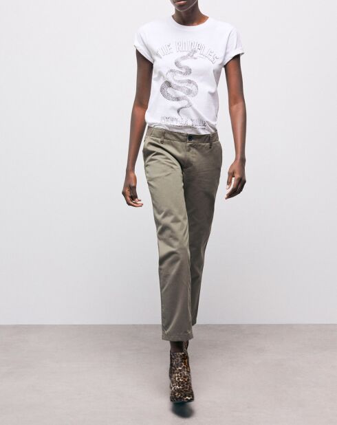 Pantalon Cargo Mix coloris vert olive