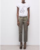 Pantalon Cargo Mix coloris vert olive
