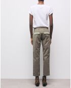 Pantalon Cargo Mix coloris vert olive