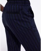 Pantalon Droit Fluide noir/marine