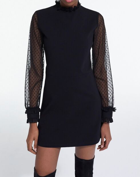 Robe Courte détail col noire