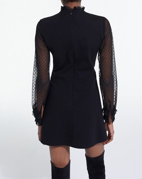 Robe Courte détail col noire