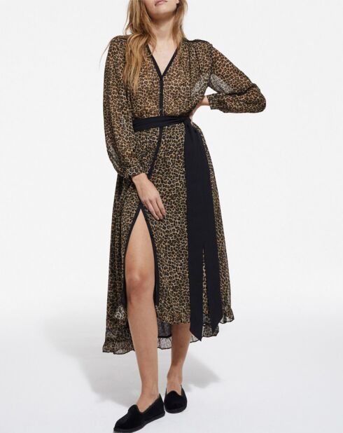 Robe Longue Petit Leo Viscose Ggt léopard