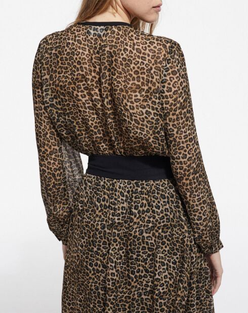 Robe Longue Petit Leo Viscose Ggt léopard