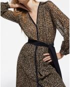 Robe Longue Petit Leo Viscose Ggt léopard