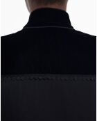 Robe manches longues avec galons & Velours noire