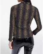 Top manches longues Smock Stripy Leo léopard
