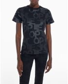 T-Shirt Monogramme noir