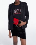 Schwarze Anzugjacke aus Wollmischung