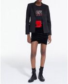 Schwarze Anzugjacke aus Wollmischung