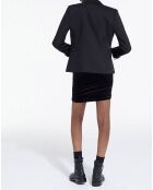 Schwarze Anzugjacke aus Wollmischung