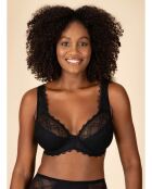 Soutien-gorge Minimiseur en dentelle Lisa noir