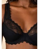 Soutien-gorge Minimiseur en dentelle Lisa noir