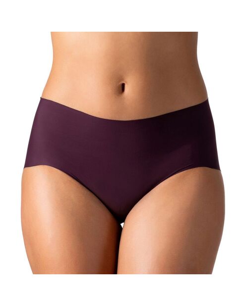 Boxer taille haute invisible Léna bordeaux