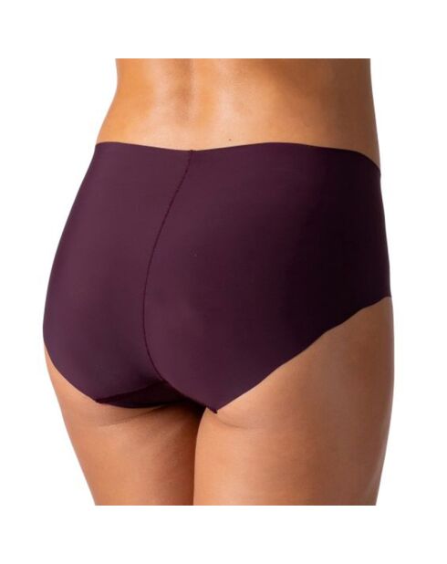 Boxer taille haute invisible Léna bordeaux