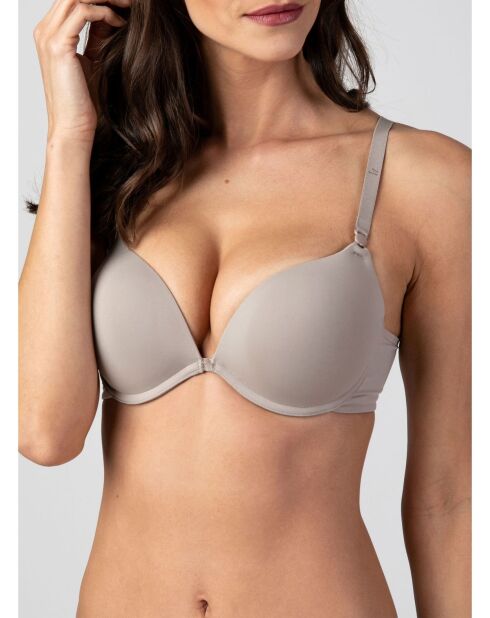 Soutien-gorge super push-up sepia