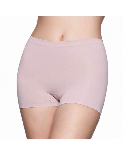 Boxer taille haute blush