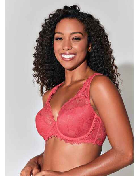 Soutien-gorge Minimiseur Dentelle rose