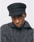 Casquette en Laine avec Galon noire
