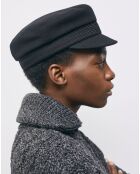 Casquette en Laine avec Galon noire
