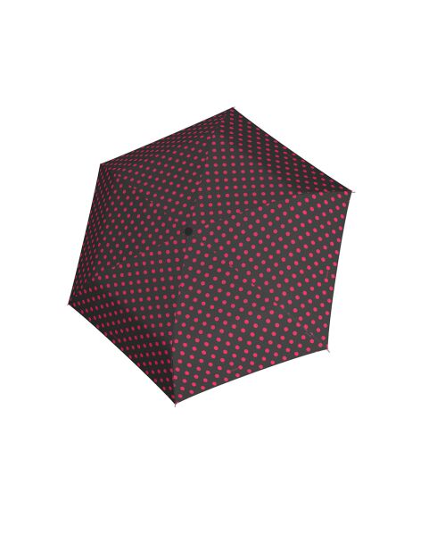 Paraguas plegable negro/rojo