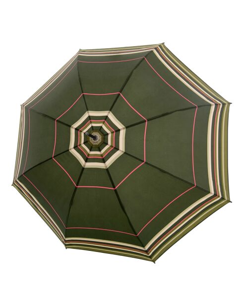 Parapluie automatique vert/beige