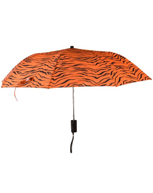 Parapluie pliant orange/noir