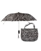 Parapluie pliant noir/blanc