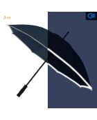Parapluie long bleu marine