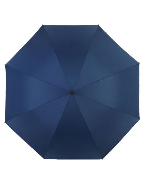 Parapluie automatique bleu marine/blanc