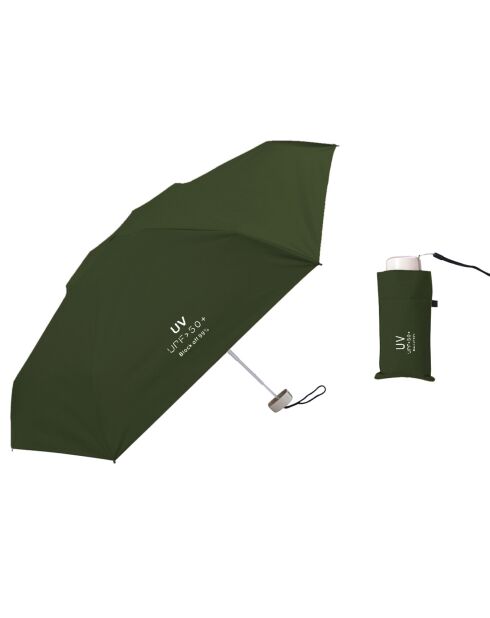 Parapluie pliant vert foncé